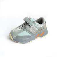 MOF Kids light gray textured touch strap sneakers sneakers MOF for kids 