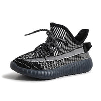2019 Boys Girls Fashion Brand Reflective Sneakers Toddler/Little/Big Kid Lace Up Slip On Casual Trainers Children School Shoes