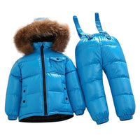 MOF Kids snowsuit toddler 2 piece set coat &amp; overalls pants