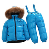 MOF Kids snowsuit toddler 2 piece set coat &amp; overalls pants