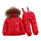 MOF Kids snowsuit toddler 2 piece set coat &amp; overalls pants