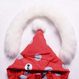 MOF Kids girls snowsuit toddler puffer hooded jacket &amp; bib pants