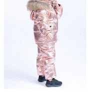 MOF Kids snowsuit toddler 2 piece set coat &amp; overalls pants