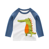 MOF Kids white sweatshirts toddler sweatsuit dinosaurs print