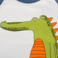 MOF Kids white sweatshirts toddler sweatsuit dinosaurs print