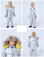 MOF Kids winter coat and overalls pants toddler snowsuit