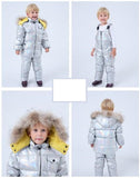 MOF Kids winter coat and overalls pants toddler snowsuit