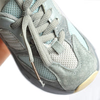 MOF Kids light gray textured strap &amp; lace up sneakers