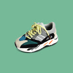 MOF Kids gray shoes lace-up mesh sneakers