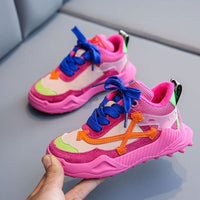 MOF Kids shoes new multicolored suede sneakers