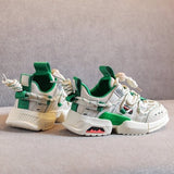 MOF Kids spring autumn 2020  toddler little big kid fastening lace-up chunky sneakers