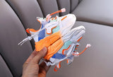 MOF Kids shoes new children shoes girls boys casual shoes fashion colorblock breathable soft leather non-slip sneakers for kids