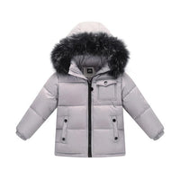 2018 Winter Down Jacket Parka for Kids jacket MOF for kids grey 2T 