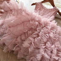 MOF Kids girls fluffy tutu tulle dress