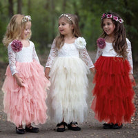 MOF Kids girls fluffy tutu tulle dress