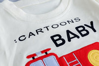 MOF Kids boys autumn T-shirt &amp; jeans car print