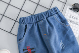 MOF Kids boys autumn T-shirt &amp; jeans car print