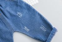 MOF Kids boys autumn T-shirt &amp; jeans car print