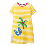 MOF Kids girls animal print summer dress