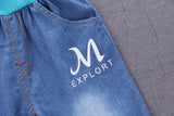 MOF Kids boys cartoon car print T-shirt &amp; jeans set