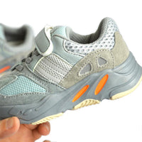 MOF Kids light gray textured touch strap sneakers sneakers MOF for kids 