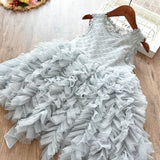 MOF Kids girls fluffy tutu tulle dress