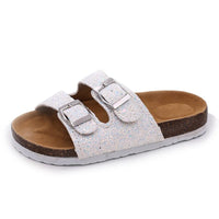 MOF Kids double strap slippers slippers MOF for kids A-White 11 