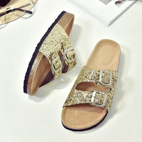 MOF Kids double strap slippers slippers MOF for kids A-Golden 1 